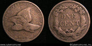 1858 SL Flying Eagle Cent, Grade= G