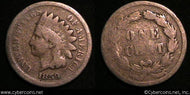 1859/18 Indian Cent, Grade= G