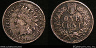 1861 Indian Cent, Grade= VF
