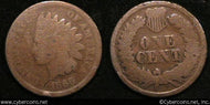 1866 Indian Cent, Grade=  AG