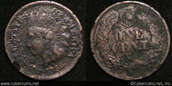 1866 Indian Cent, Grade=  F