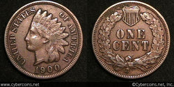 1900 Indian Cent, Grade= XF