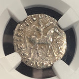 "Coins of the Wise men" , 58 BC,  silver drachm, NGC authenticated. Azes I/II