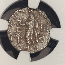"Coins of the Wise men" , 58 BC,  silver drachm, NGC authenticated. Azes I/II