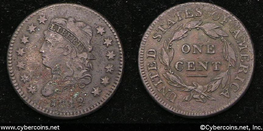 1812, VF   Classic Head large cent