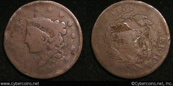 1835, AG   Coronet Head Large Cent.