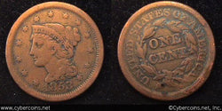 1853, F   Braided Hair Large Cent.