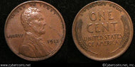 1913 Lincoln Cent, Grade= AU