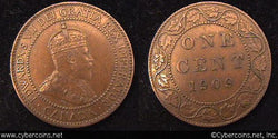 1909, Canada cent, KM8, AU. Tiny hit