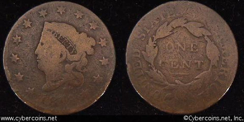 1818, G   Coronet Head Large Cent.