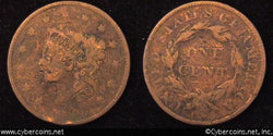 1836, VG   Coronet Head Large Cent.