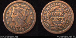 1848, VG   Braided Hair Large Cent.