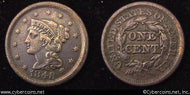 1848, VF35   Braided Hair Large Cent.