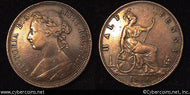 Great Britain, 1886,  1/2 penny, VF/XF, KM754