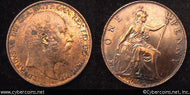 Great Britain, 1902,   1 penny,  AU, KM794.2