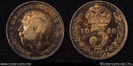 Great Britain, 1912,  3 pence,  AU, KM813