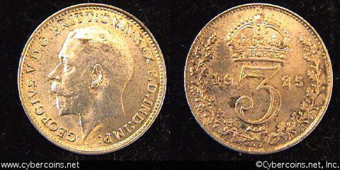 Great Britain, 1925, 3 pence, AU, KM813a