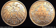 Germany, 1914D, 1 mark, UNC, KM14