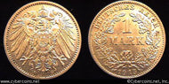 Germany, 1915D, 1 mark, UNC, KM14