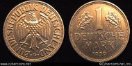Germany, 1950G,  1 mark,  XF/AU, KM110