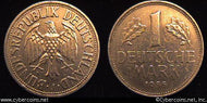 Germany, 1956J,  1 mark,  XF, KM110