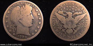 1898-O Barber Half Dollar, Grade= G6