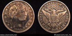 1900-O Barber Half Dollar, Grade= F