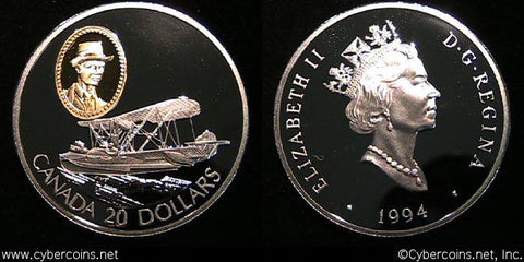 Twenty Dollar, 1994, KM247, Proof