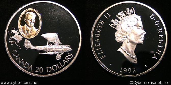 Twenty Dollar, 1992, KM225, Proof