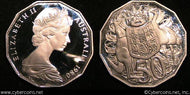 Australia, 1980,  50 cents, Proof, KM68