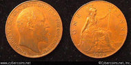 Great Britain, 1908, Penny, XF, KM794.2 -
