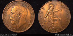 Great Britain, 1912, Penny, XF, KM810