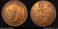 Great Britain, 1912, Penny, XF, KM810