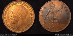 Great Britain, 1916, 1 Penny, AU/XF, KM810