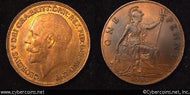 Great Britain, 1916, 1 Penny, AU/XF, KM810
