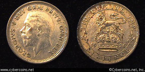 Great Britain, 1926,  6 pence,  XF, KM815a