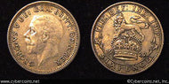 Great Britain, 1927,  6 pence,  XF, KM828