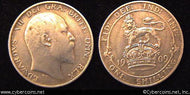 Great Britain, 1909,   1 shilling,  VF+, KM800