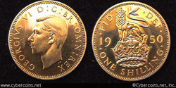Great Britain, 1950,   1 shilling,  Proof, KM876