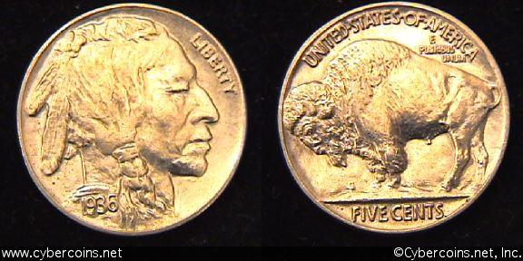 1936 Buffalo Nickel, Grade= MS63 as 60