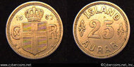 Iceland, 1937, AU, KM2.1 - 25 aurar - NGJ