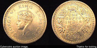 India, 1942B,  1 rupee, UNC, KM557.1