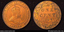 1909, Canada cent, KM8, XF