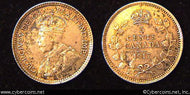 1917, Canada 5 cent, KM22, AU. Nice remaining