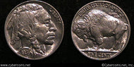 1936 Buffalo Nickel, Grade= MS62