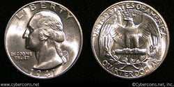 1941 Washington Quarter, Grade= MS65