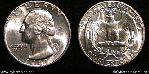 1941 Washington Quarter, Grade= MS65