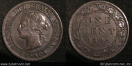 1895, Canada cent, KM7, XF