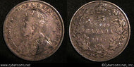 1912, Canada 25 cent, KM24, VF. Some
