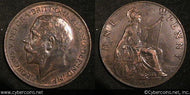 Great Britain, 1912, 1 penny,  XF/AU, KM810